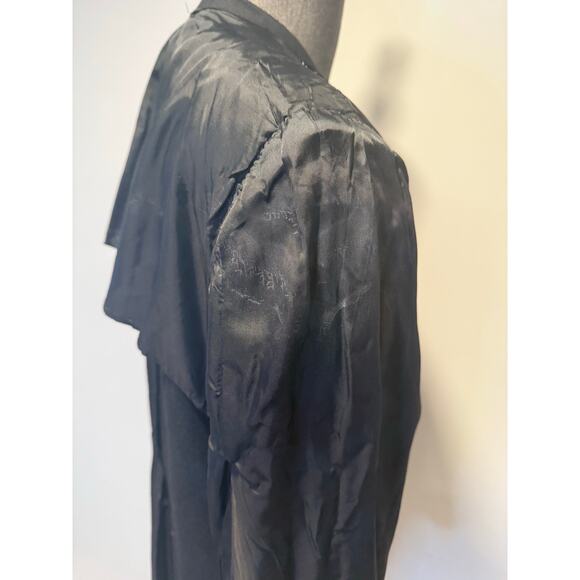 Oxxford Clothes Neiman Marcus Cashmere Suit Jacket Black Size 42 R JL - Picture 13 of 15